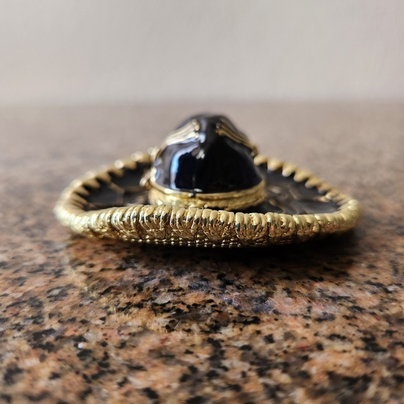 Artform Objet d'Art Enameled Jalisco Mariachi Sombrero Ensemble Trinket/Pill Box - Picture 4 of 16